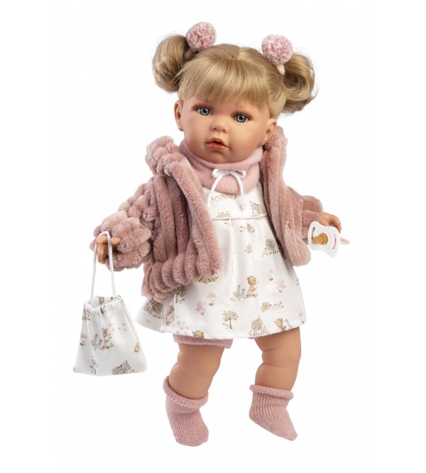Lelle Julia 42 cm ar mānekli, mīkstais ķermenis Spānija LL42408NM